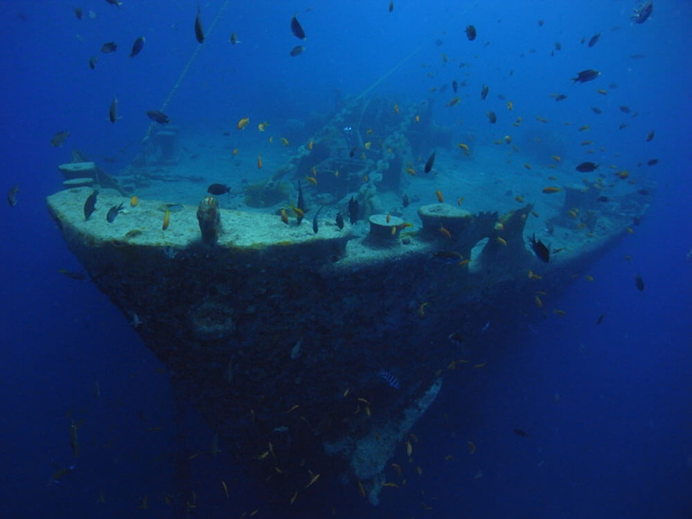 the bow of the SS Thistlegorm