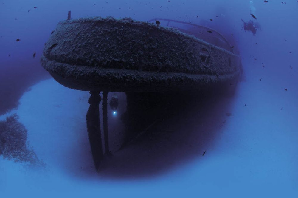 the wreck of the Rozi, one of the mot popular dives in Malta