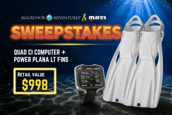 Aggressor Adventures and Mares launch new online sweepstakes