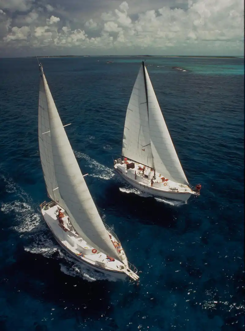 two scuba diving sailing boats from All Star liveaboards