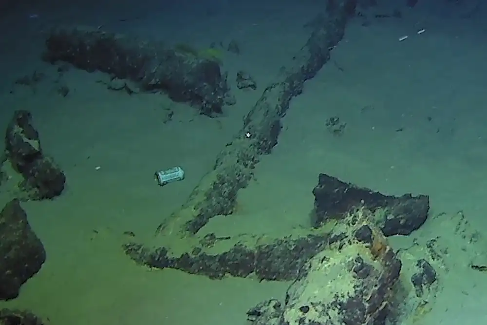 anchor from deepest wreck of camarat 4