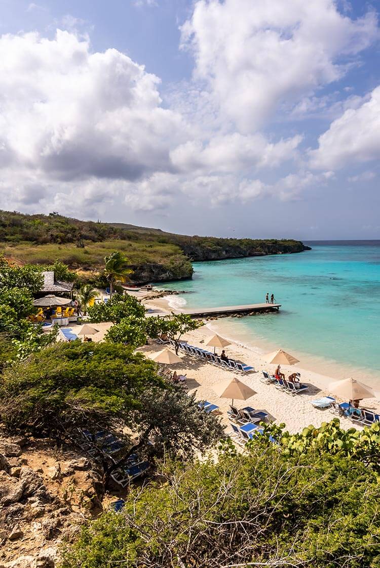 The bay at Playa Porto Marie, just one of Curaçao’s many relaxed and beautiful white-sand beaches