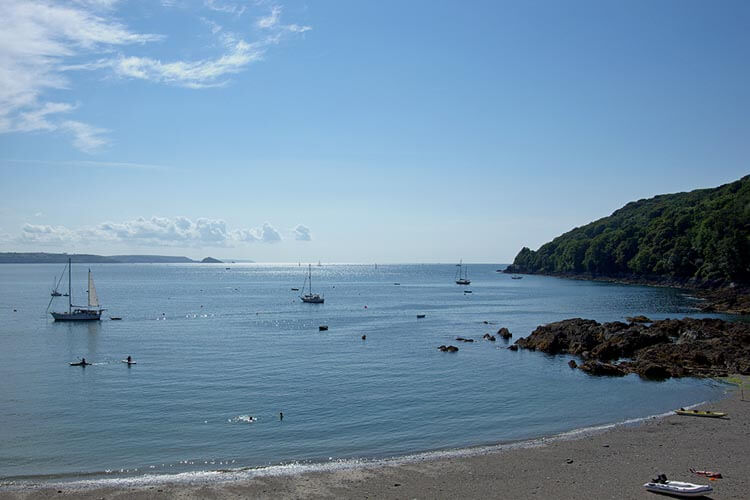 photo overlooking cawsand bay, plymouth, UK