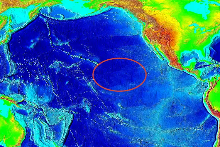 map of the pacific showing the clarion clipperton zone