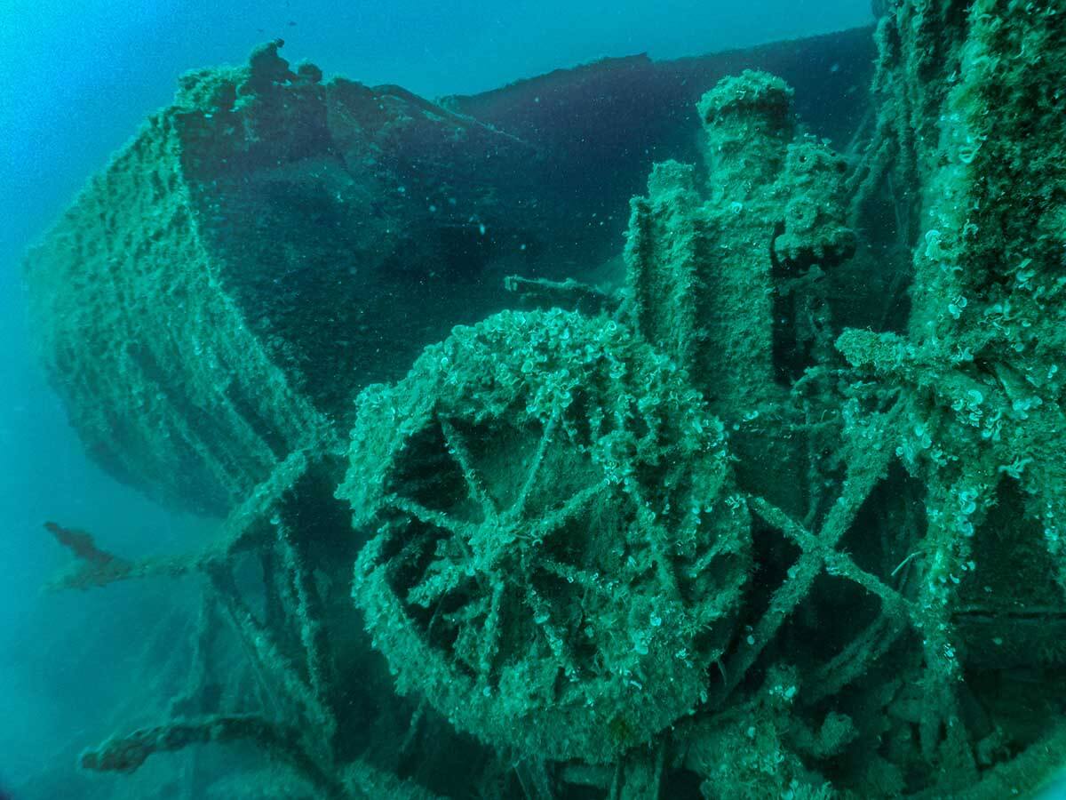 shipwreck of french destroyer dague