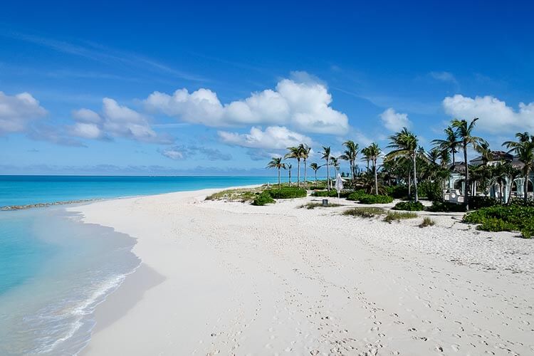 grace bay beach turks and caicos where a woman lost her foot to a shark bite