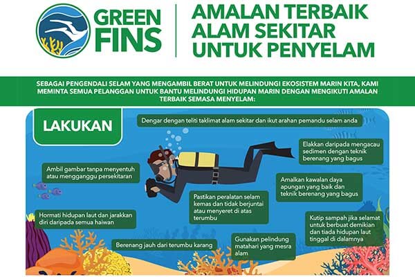 Green Fins guides available in Bahasa Malaysia