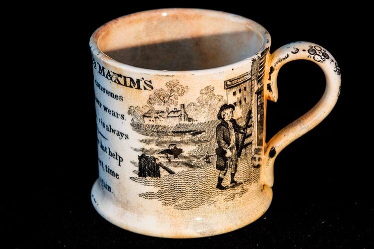 victorian era novelty mug