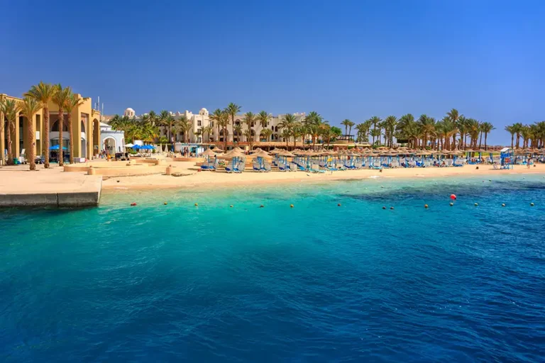 the beach at port ghalib, marsa alam