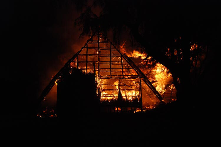 The original MMF research station burned to the ground shortly after completion