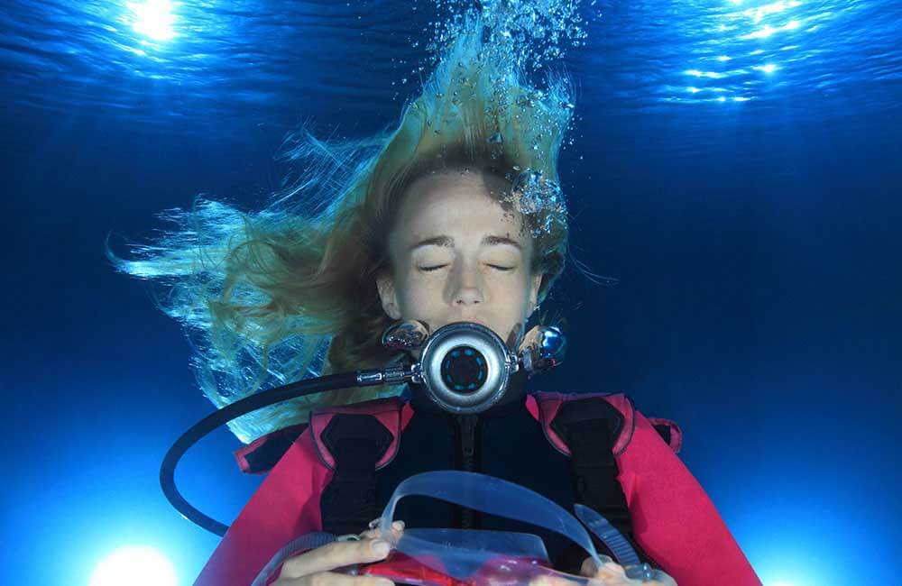 practicing the removal and replacement of a mask underwater is essential during a refresher