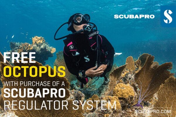 Scubapro free octopus offer for Spring 2024