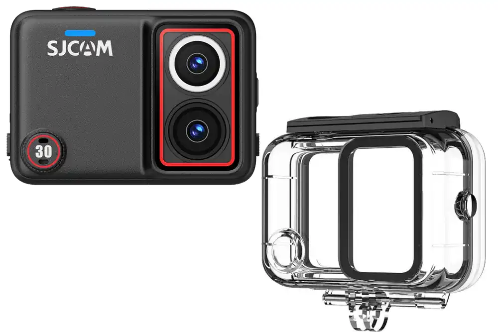 sjcam sj30 action camera and its underwater housing