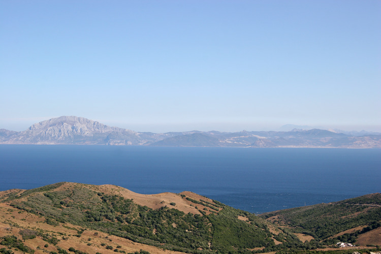 View of Strait of Gibraltar