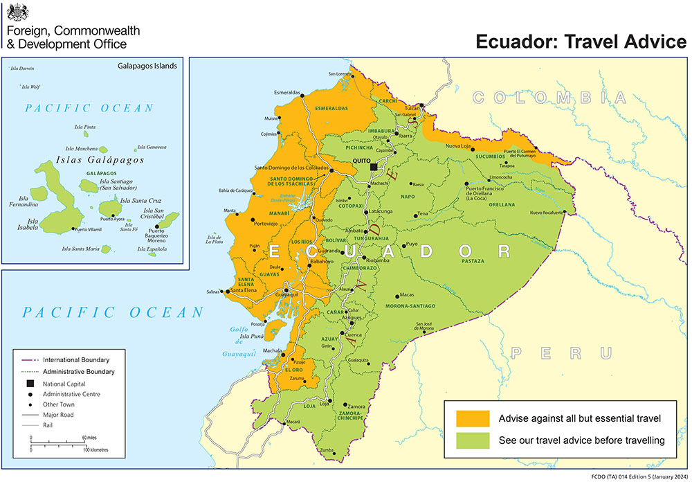 state department travel advisory ecuador