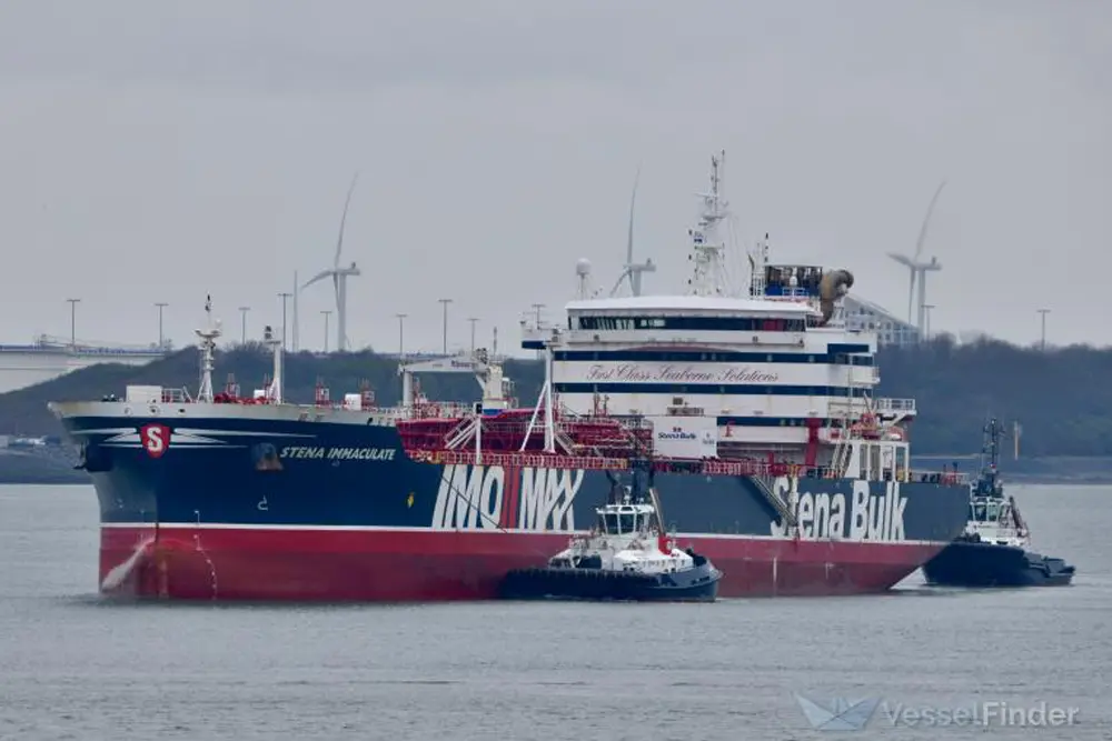 the fuel tanker stena immaculate